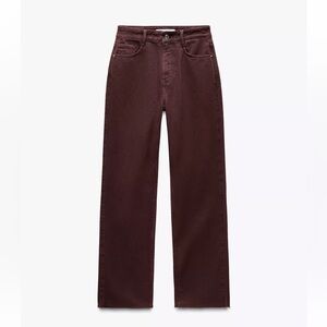 Zara Women’s High Waist Straight Ankle Jeans